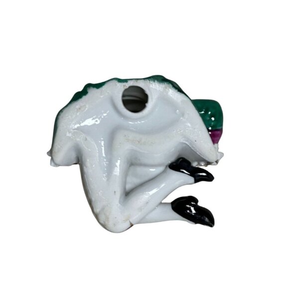 Vintage Porcelain Flute Player Figurine – Hand-Painted Gold Trim Rococo Musician - Picture 3 of 6